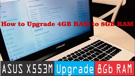 asus x553m ram upgrade|ASUS X553M Upgrade 4GB to 8GB RAM SO.